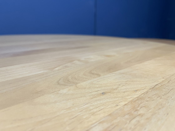 Image 1 of Table basse à deux niveaux en bois à plateau pivotant par Roche Bobois, années 1980