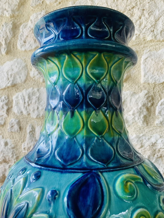 Image 1 of Tall, Mid-Century, West German Vase From Bay Keramik, 1960’s