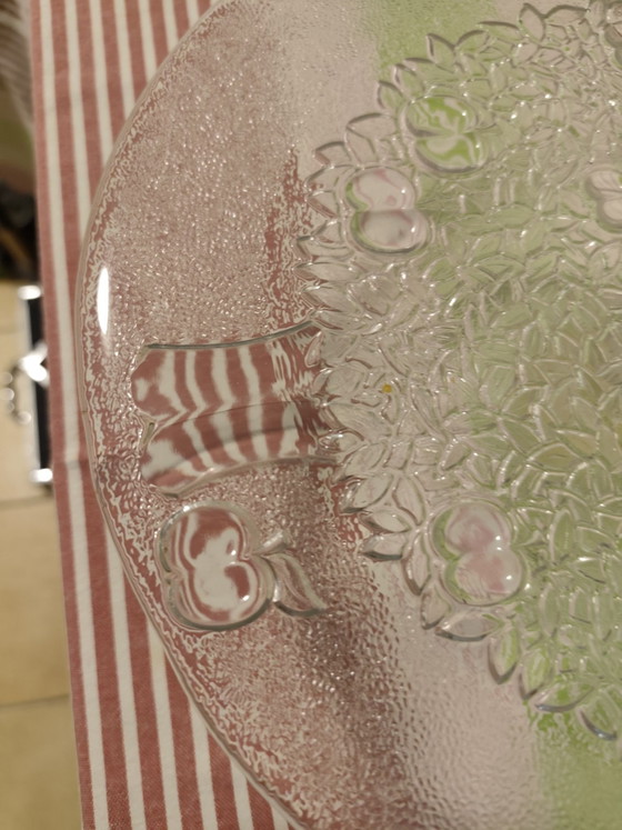 Vintage Glass Cake/Pastry Stand on Foot, Ann Wolf, Tableware, Transparent (photo 3 of 8)