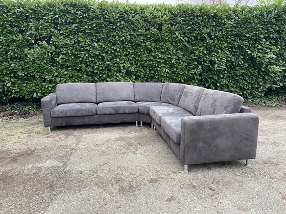 Image 1 of Grote antracietkleurige hoekbank - Ruime loungebank - Gratis levering