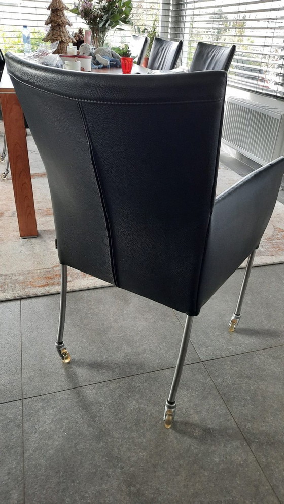 Image 1 of 6 sedie da pranzo Bert Plantagie con ruote