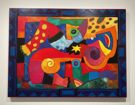 Image 1 of CLEMENS BRIELS - Uniek Meesterwerk "Touched to the Core" (130x100cm) - Gesigneerd + Certificaat