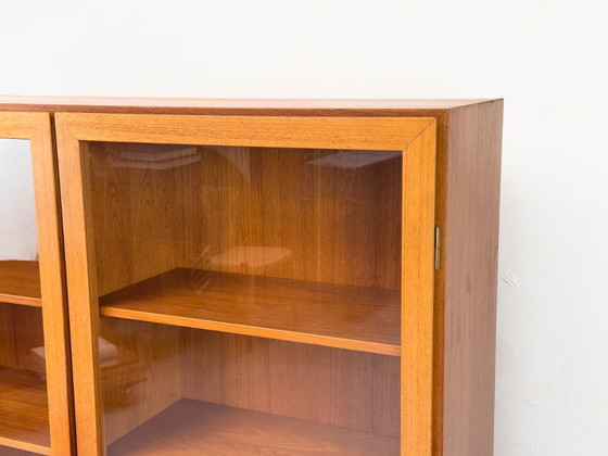 Teak Cabinet With Glass Doors From Omann Jun, 1960s – Display cabinets, Wood (photo 13 of 20)