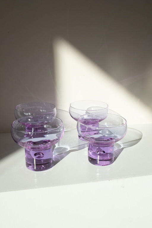 4x Vintage Coupés von Arnolfo di Cambio, Italien, 1970er Jahre.