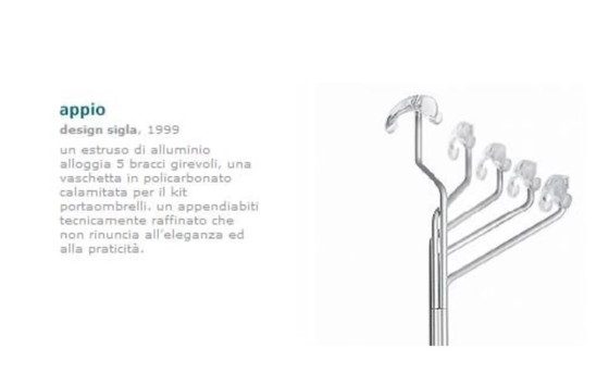 Image 1 of Appendiabiti Desalto Appio 3 pezzi design italiano