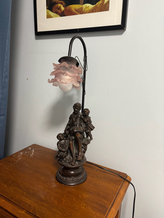 Jugendstil-Lampe aus Regule – Tischlampen, Metall (photo 6 of 10)
