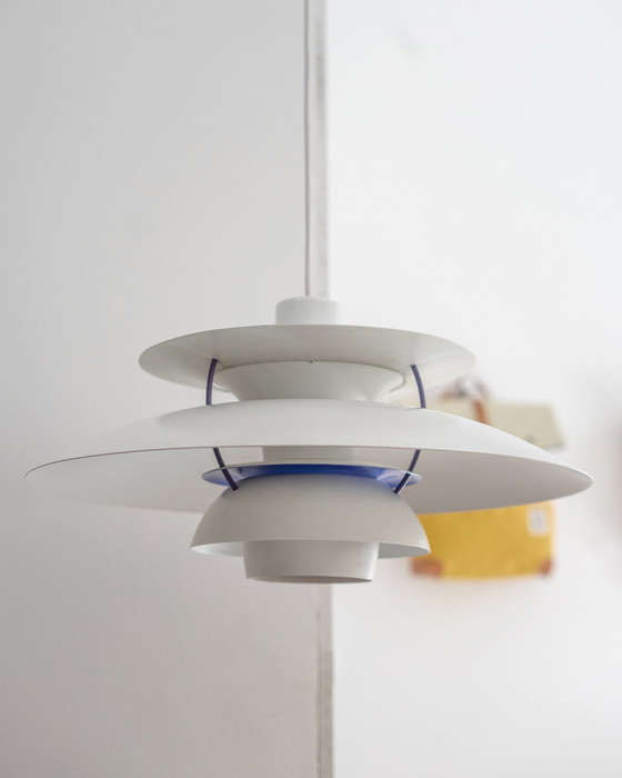 Image 1 of Danish PH5 Pendant Lamp by Louis Poulsen in White
