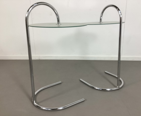 Image 1 of 2 x Ry Beistelltische Chrom Glas Tord Björklund IKEA