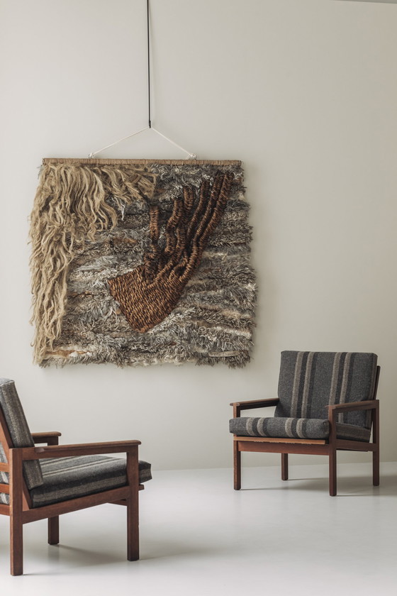 Image 1 of Set of Two Easy Chairs Designed by Illum Wikkelsø for N. Eilersen, Denmark 1959