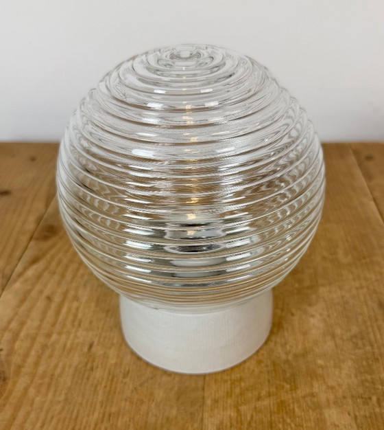Plafonnier vintage en porcelaine blanche, années 1970 – Glass, Ceramic (photo 4 of 12)