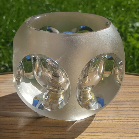 Image 1 of Lampe a Poser Glaçons à Facettes, Peill en Putzler, jaren 1960 en 70