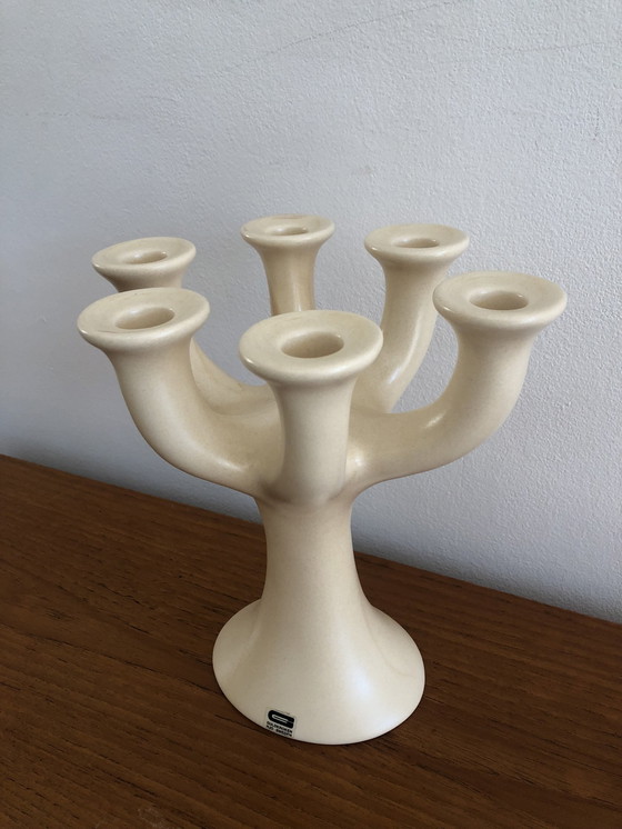 Image 1 of Guldkroken Hjo Suède Chandelier unique en céramique à 6 branches