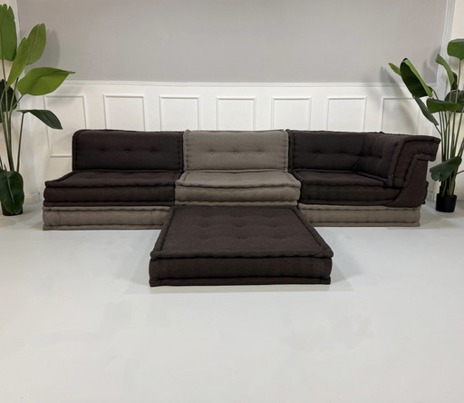 Roche Bobois Mah Jong Designer Sofa Stoff Couch Handgefertigt