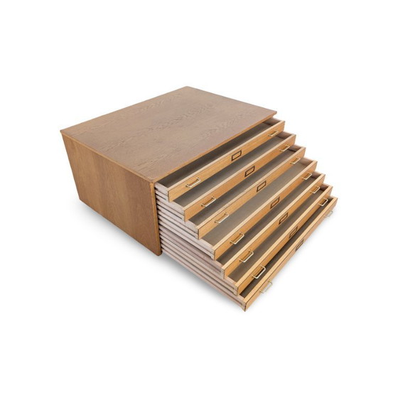 Image 1 of Vintage architectenkast, plankast, tekenkast