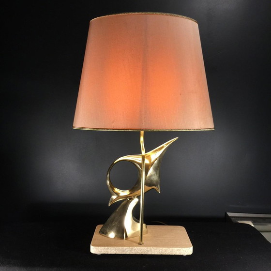 Modernist Sculptural Table Lamp, 1960 – Bronze, Metal, Design (photo 3 of 17)