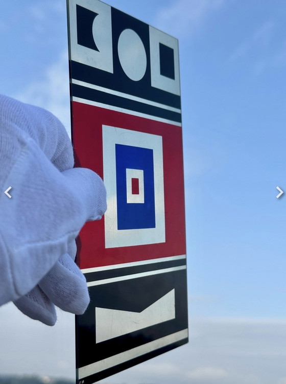 Image 1 of Seltene kinetische Platte - Nicolas Schöffer ( 1912-1992 )