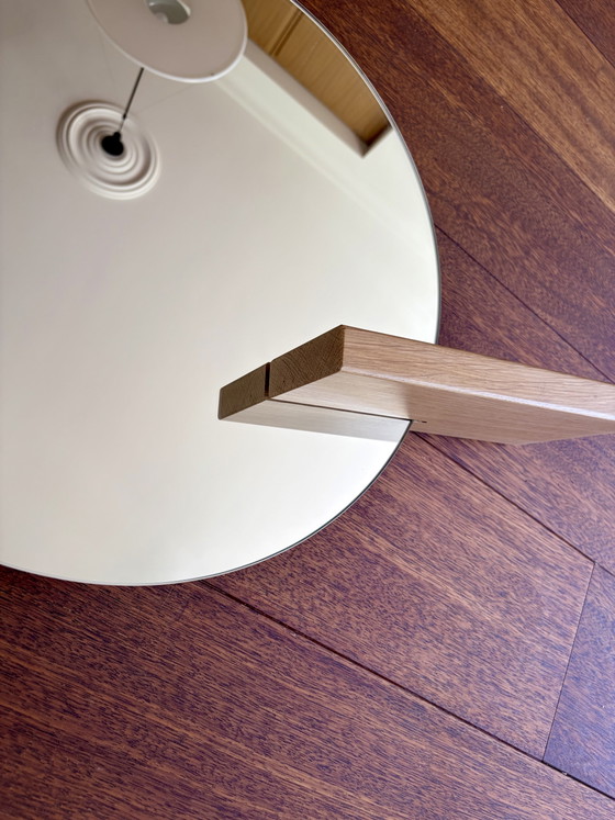 Image 1 of Specchio Bolia Ø50 cm con mensola – Rovere massello