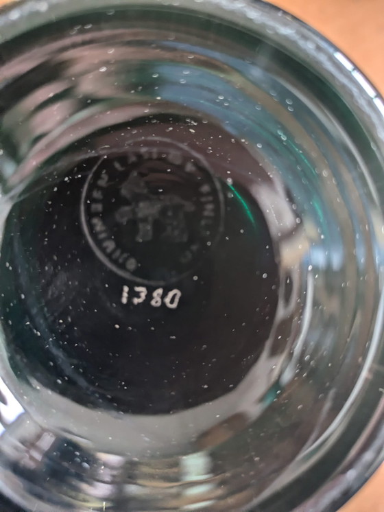 Image 1 of Vase Tamara Aladin 1380 pour Riihimaën Lasi, Finlande 1970