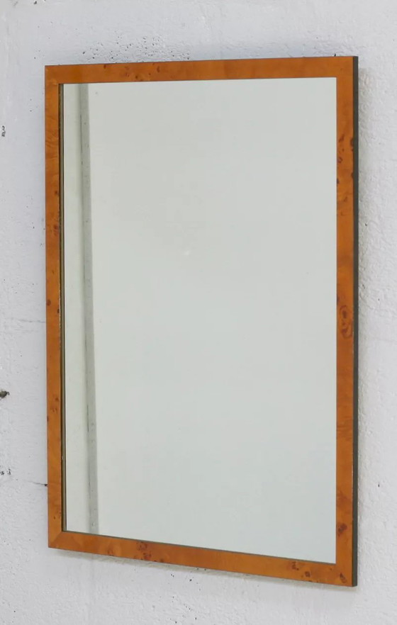 Image 1 of Miroir en "Loupe" de Bois