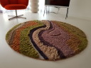 HKliving Farbverlauf-Teppich 150cm