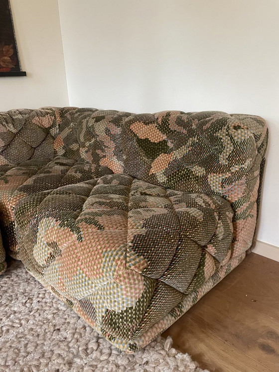 Original 1970er Modulares Sofa | 4 Elemente | Mehrfarbig – Modulare Sofas, Stoff (photo 5 of 6)