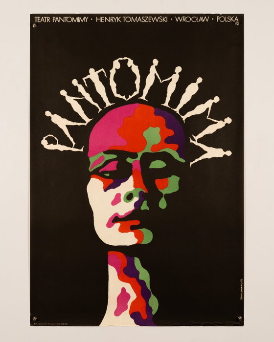 Pantomima – 1972 – Cartel de teatro original de época de Terechowicz – Escuela de carteles polaca – 98x67 cm (photo 3 of 8)