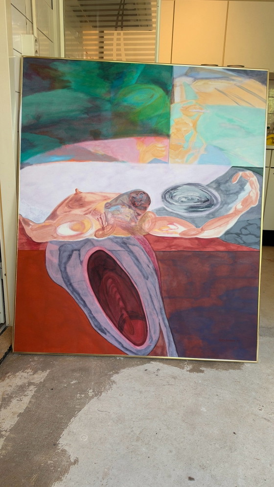 Lucys Brainstorm von Ruth Bouman – Gemälde & Zeichnungen, Leinwand (photo 2 of 5)