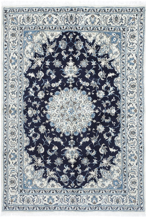 Original hand-knotted Persian carpet Nain Kashmari 242 X 170 Cm Top condition