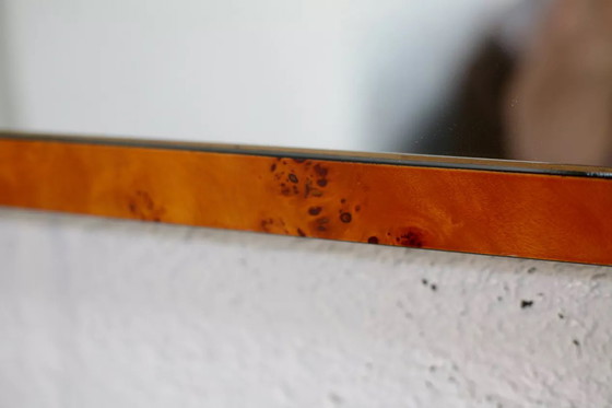 Image 1 of Miroir en "Loupe" de Bois