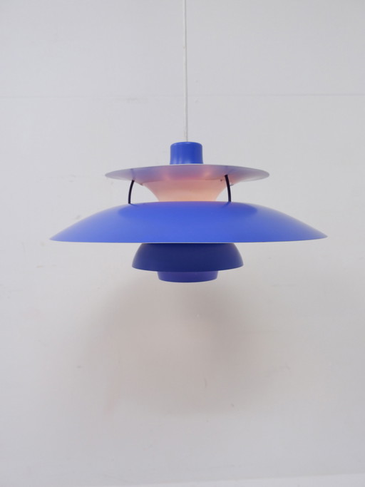 Lampe suspendue Louis Poulsen PH5 bleu