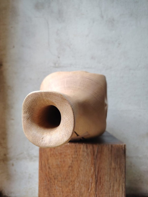Vaso scultoreo in rovere massiccio – Pezzo unico – retroDom, Vasi, Legno (photo 13 of 14)