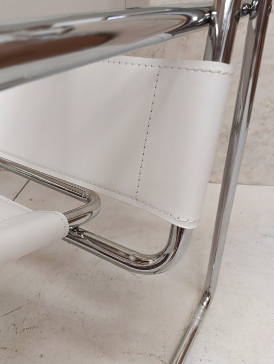 KNOLL Studio Poltrona WASSILY B3 NUOVA, in Cuoio Bianco – Poltrone, Leather (photo 60 of 83)