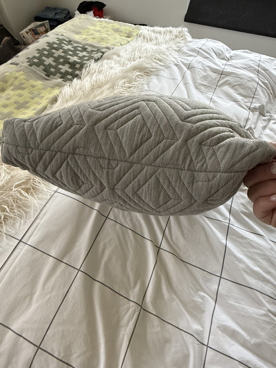 Image 1 of Ferm Living Coussin Quilt, gris clair