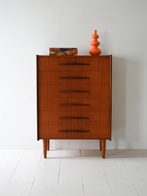 Commode scandinave en teck, années 1960