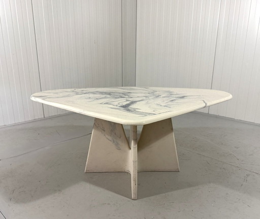 Künstlicher Marmor Couchtisch Beistelltisch 1980'S