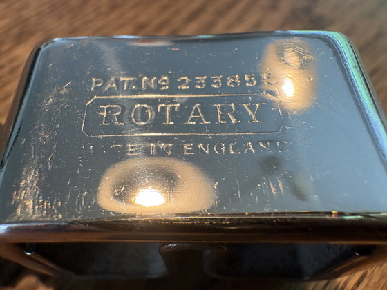 Image 1 of 1930/1940 silver rotary razor sharpener