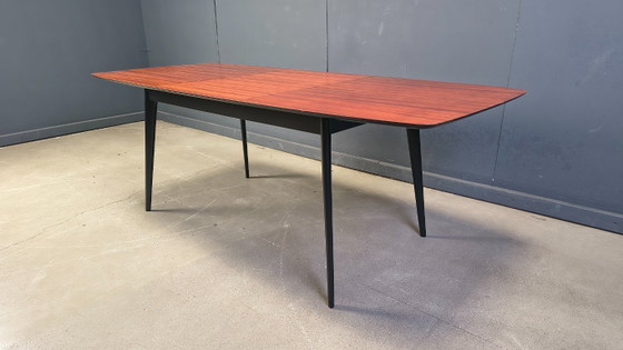 Image 1 of Uitschuifbare eettafel van Alfred Hendrickx voor Belform, jaren 1950.