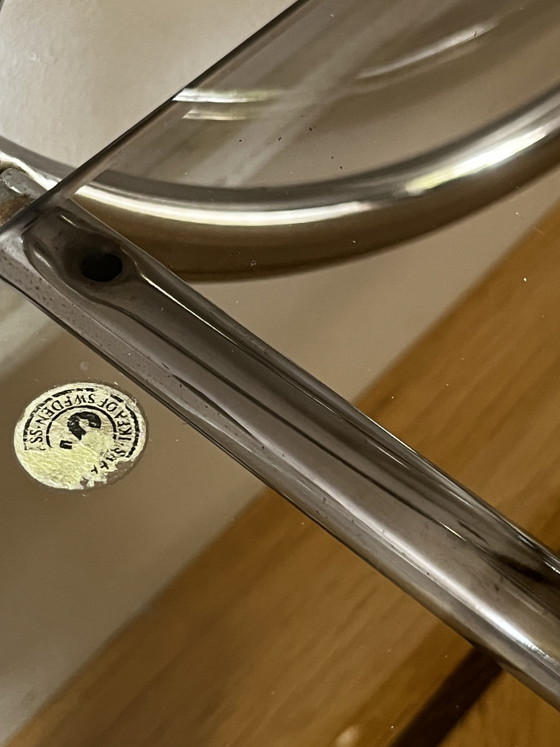 Carrello di servizio/bar vintage IKEA Design - Anni '70, cromo e vetro fumé – Carrelli bar, Glass, Chrome (photo 5 of 7)