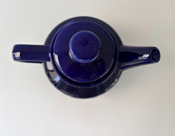 Vintage Keramieken Theepot Kobaltblauw Fat Lava 1,2L – Servies, Ceramic (photo 9 of 14)