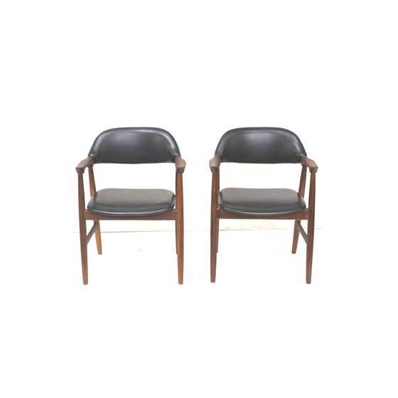 Image 1 of Set Of 2 Vintage Mahjongg Cow Horn Chairs