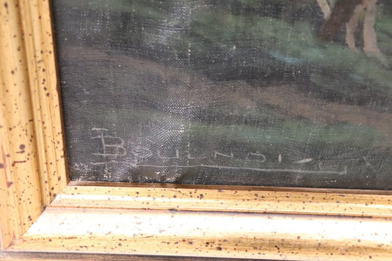 Image 1 of Olieverfschilderij op canvas gesigneerd L. Boulnois, Zeegezicht