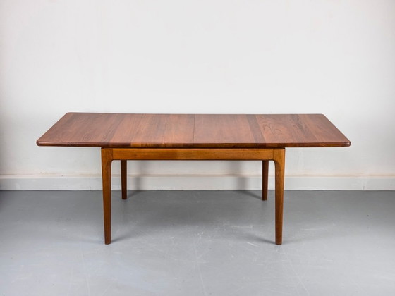 Image 1 of Extendable Solid Teak Dining Table by Glostrup, 1970s