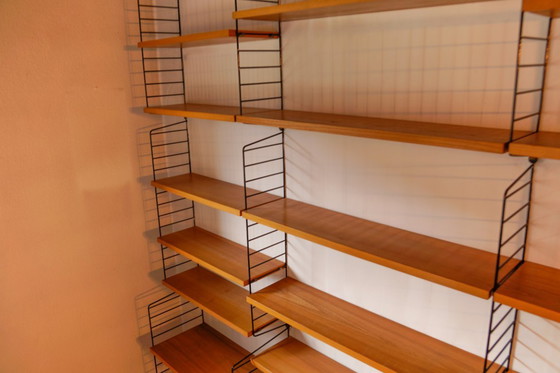 Image 1 of Modular Wall Shelf from String Nisse, Sweden, 1960s