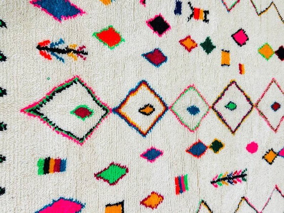 Tappeto in lana bianca decorato 200cm x 300cm – Tappeti, Wool, Modern (photo 6 of 8)