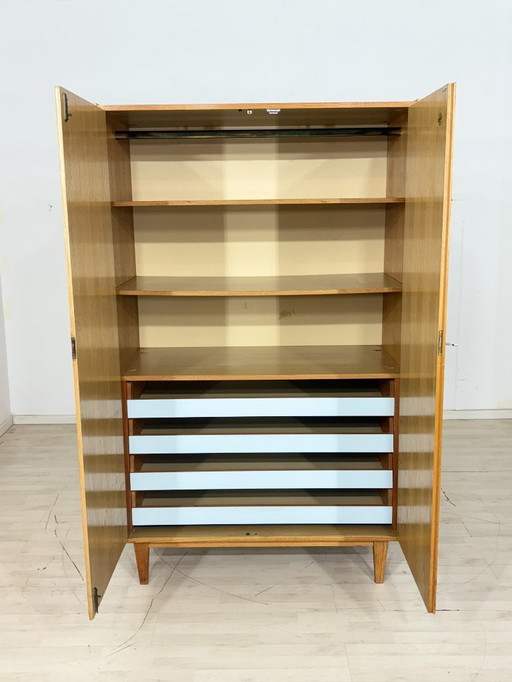 Armadio vintage in legno per biancheria, anni '60