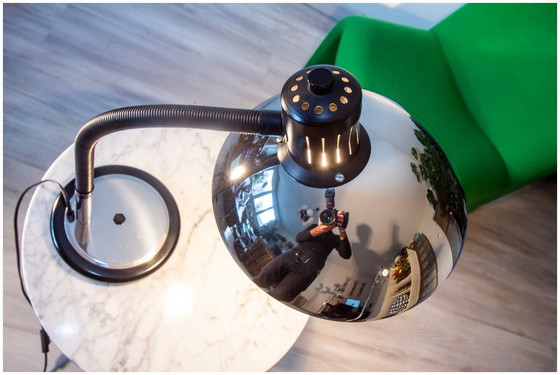 Image 1 of Grote verchroomde aluminium lamp in space age-stijl, jaren 70.
