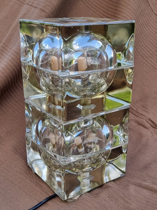 Lampe de table vintage "Cubosfera", par Alessandro Mendini. Italie 1968.