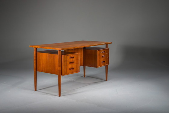 Image 1 of Modern Danish Teak Desk, 1950s