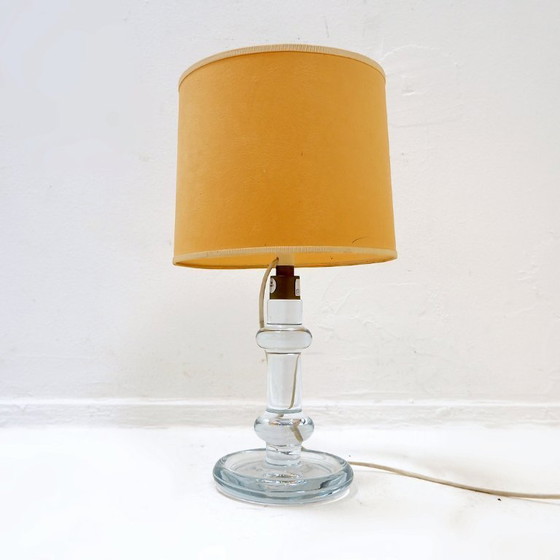 Image 1 of Sheraton model glazen tafellamp, van Michael Bang voor Holmegaard - jaren 70