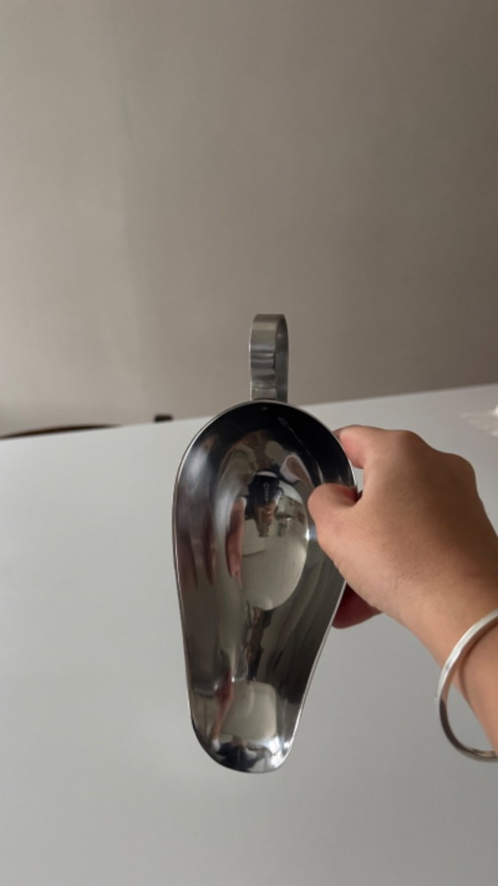 Image 1 of Vintage stainless steel sauce boat